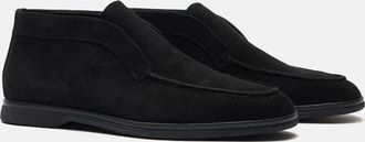 Scarosso Leonardo Boots in Black - Suede Leather at Nordstrom, Size 43.5