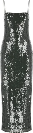Rotate Rotate Birger Christensen, Kleedjes, Dames, Groen, L, Polyester, Sequins Maxi Slip Dress