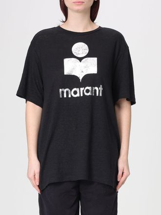 Isabel Marant Slim Fit Cotton T-shirt with Printed Logo