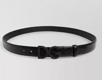 Dolce & Gabbana caiman leather belt
