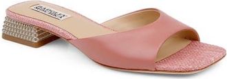 Badgley Mischka Oahu Slide Sandal in Clay Leather at Nordstrom, Size 6.5