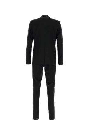 Prada Mens Black Wool Blend Suit Nero Wmwv Abiti