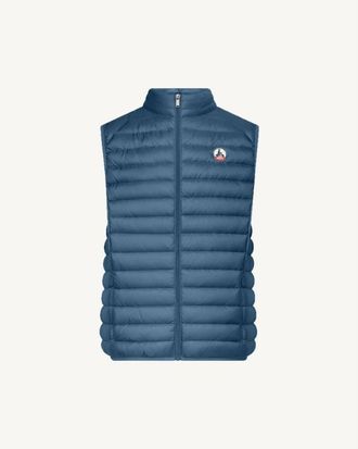 Jott Tom Down Jacket Sleeveless Blue Jeans Size-M