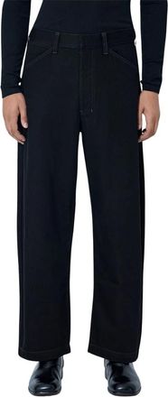 Christophe Lemaire Broeken, Heren, Zwart, S, Katoen, Maxi Werkbroek