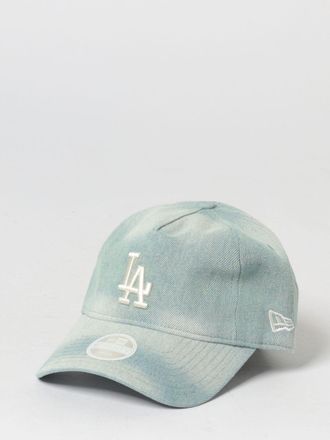 New Era Cappello 9Twenty Los Angeles Dodgers in denim di cotone con logo ricamato