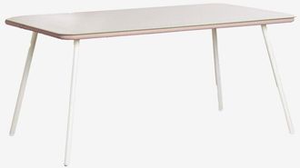 Sklum Mesa de jardín rectangular 160x90 cm en cristal y aluminio Arhiza SKLUM