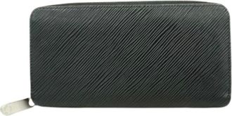 Louis Vuitton Pre-owned Wallets, female, Black, Size: ONE SIZE Pre-owned Long wallet (bi-fold)