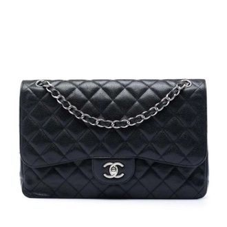 Chanel Pre-owned Double Flap Schoudertas - Dames - Pre-owned - Zwart - Maat: ONE Size Leer