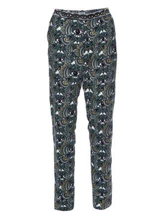 Kenzo patterned trousers - Green