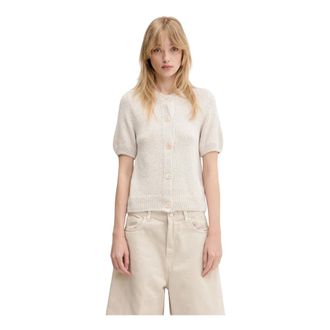 Our Legacy Cardigan Corto - - Knitwear - Donna - Beige - XS