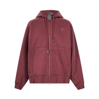 adidas by Stella McCartney Fitness, Dames, Bruin, XS, Katoen, Cotton Blend Hoodie