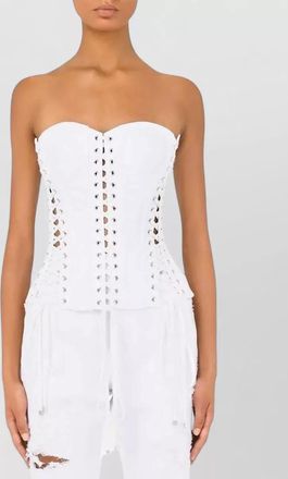 Dolce & Gabbana paneled sleeveless bustier top
