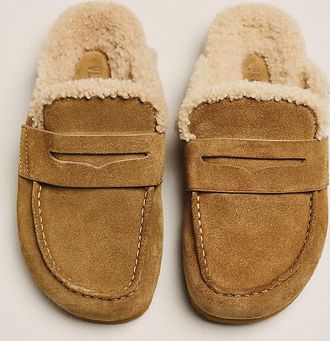 Paige Wynn Shearling Slip-On Loafers