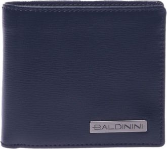 Baldinini Wallet in dark blue palmellato leather - Heren - Portefeuilles - Blauw - ONE Size - Accessoires