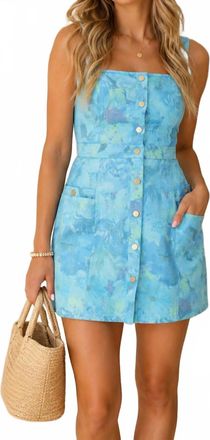 Ramy Brook Kelly Dress In Washed Laguna Blue Vintage
