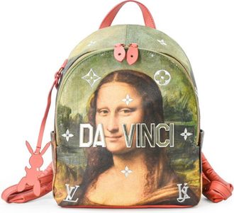 Louis Vuitton Green Pink Pvc Backpack (Pre-Owned)