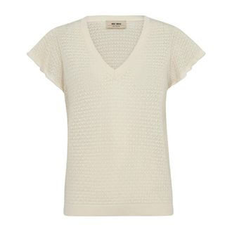 Mos Mosh MOS Mosh, Dames, Truien, Beige, Maat: S Katoen