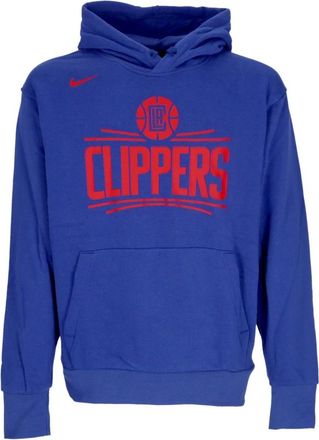 Nike Essential Fleece Hoodie - Heren - Sportshirts - Blauw - S - Katoen - Fitness