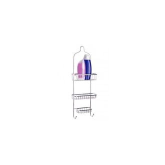 Trade Shop Trade Shop - Perchero De Ba&ntilde;o Con 2 Estantes Y Jabonera En Acero Inoxidable 62 Cm 3 Estantes
