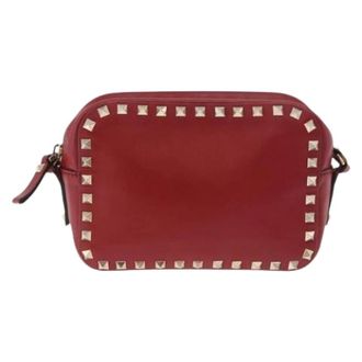 Valentino Pre-owned Leather Shoulder Bag - Dames - Pre-owned - Rood - Maat: ONE Size Leer