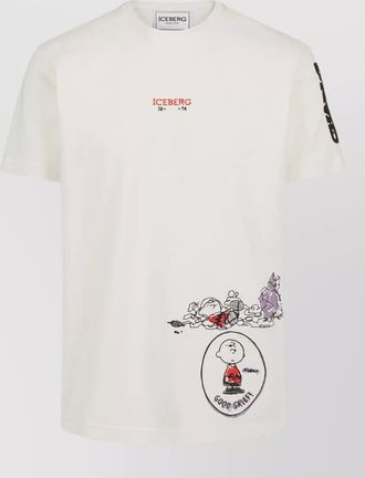 Iceberg logo graphic print short sleeve t-shirt