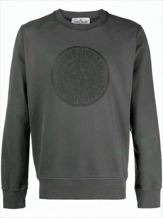 Stone Island Long-Sleeve Sweatshirt With Embossed Logo