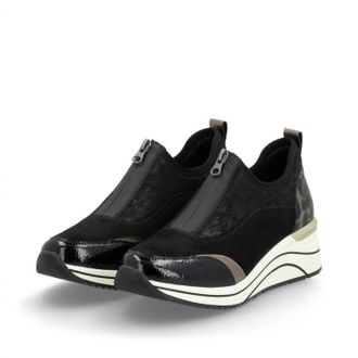 Remonte Womens Eleni 08 Shoes In Black Leopard