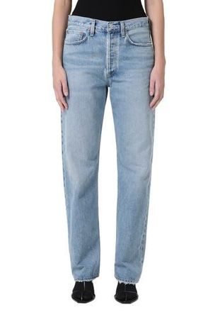 A Gold E Kelly High Waist Relaxed Straight Leg Jeans in Harmonic at Nordstrom Rack, Size 24