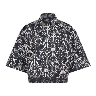 Pinko Pinko, Overhemden, Dames, Zwart, S, Katoen, Camicia Pescara