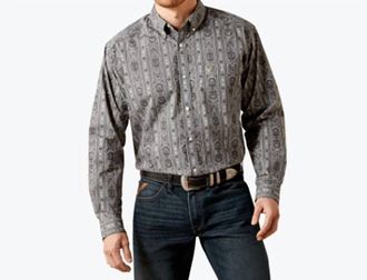 Ariat Tatum Classic Casual Series Shirt In Grey