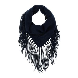 P.A.R.O.S.H. Sciarpa a triangolo senza frange - - Accessories - Donna - Blu - ONE SIZE
