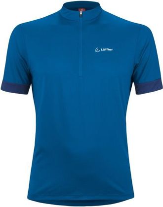 LOEFFLER Bike Shirt Half-Zip Pukka Velotrikot f&uuml;r Herren | blau