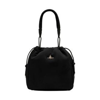 Vivienne Westwood Bucket Bags, female, Black, Size: ONE SIZE Hilary Shoulder Bag