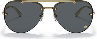 Versace VE2231100287 Aviator Rimless Sunglasses - Gold