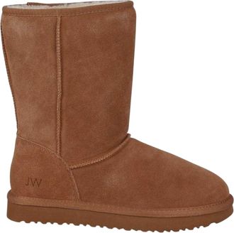 Jack Wills Su&egrave;de halfhoge laarzen voor dames (Tan)