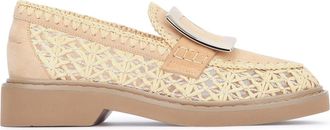 Roger Vivier Viv Rangers Raffia Braided Loafe 25