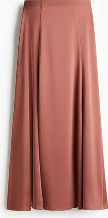 H&M Maxijupe aus Satin - Orange