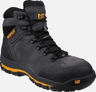 CAT Mens Caterpillar Mens Munising Waterproof Safety Boots - Grey - Size: 11
