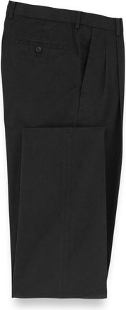 Paul Fredrick Non-iron Cotton Stretch Twill Pleated Pant