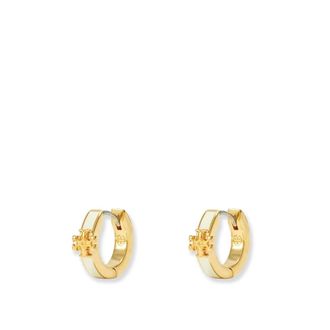 Tory Burch Monogram Logo Lock Jewelry Set - female - Tory Burch - Earrings - Yellow - ONE SIZE - Accessories
