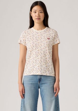 Levi's T-Shirt LEVIS PERFECT TEE, Damen, Gr. XS (34), lexi tossed floral e, Single Jersey, Obermaterial: 100% Baumwolle, regular fit normal, Rundhals, Shirts
