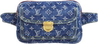 Louis Vuitton Blue Monogram Denim Fanny Pack (Pre-Owned)