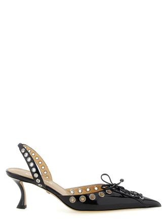 Mach & Mach Womens Crystalized Corset Slingback