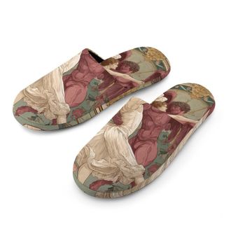 Generic Angeled Demon Dancing Ballet Mens House Slippers Slip Indoor Slipper On Shoes Warm Outdoor