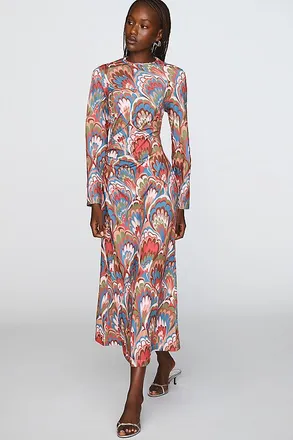 Mestiza New York Gabriella Long-Sleeve Midi Dress