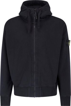 Stone Island Felpa Cappuccio In Cotone