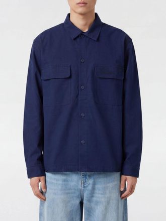 Family Fir$t Milano Giacca camicia in cotone con spalle cadute e logo