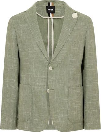 HUGO BOSS Mens Hbb C Hanry Suit Jacket in Medium Green - Size 38 (Chest)