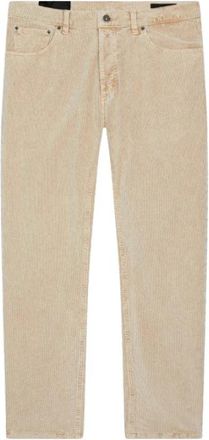 Dondup Corduroy wortelbroek in Brighton-stijl - Heren - Straight fit broeken - Beige - W30 - Broeken