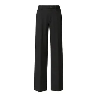 Fabiana Filippi Wide Trousers, female, Black, Size: 2XS Viscose Polyamide Elastane Pants